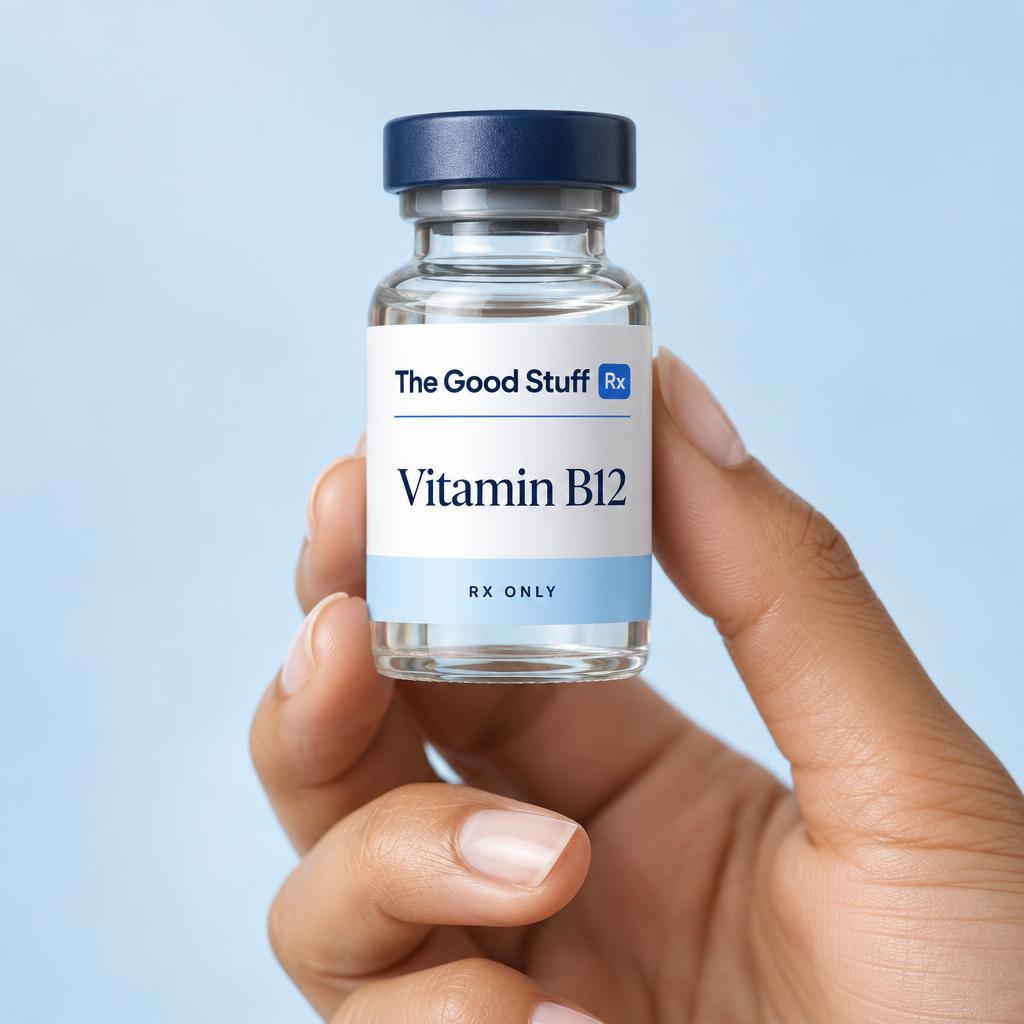Illustrative Vitamin B12 packaging labeled Rx Only