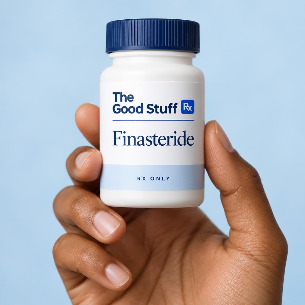 Illustrative Finasteride packaging labeled Rx Only