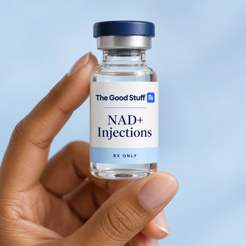 Illustrative NAD+ Injections packaging labeled Rx Only